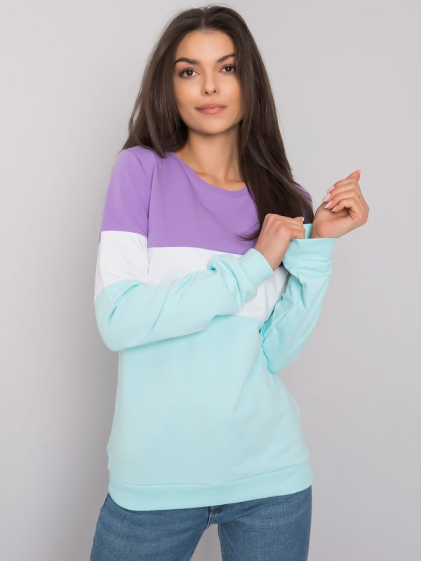 Larice RUE PARIS purple-mint sweatshirt