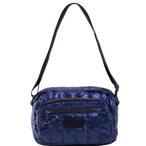 Navy Blue Quilted Ladies Handbag