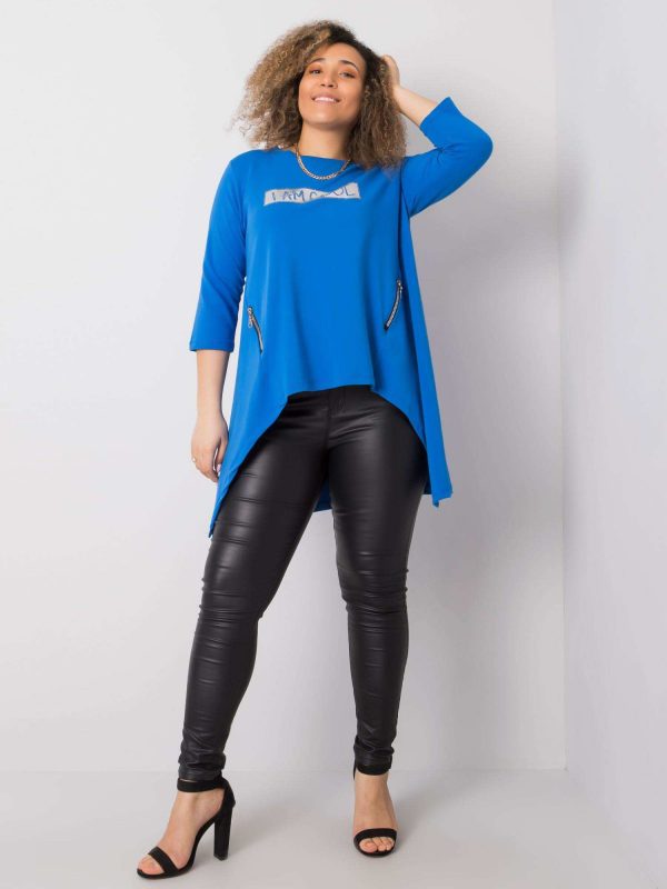 Dark blue blouse Connie