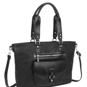 Black bag with pocket LUIGISANTO