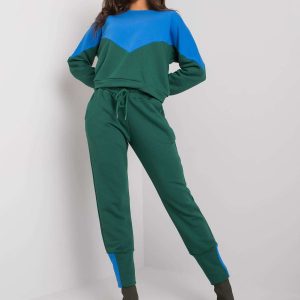 Blue-green set with sweatshirt and pants Abinelli RUE PARIS