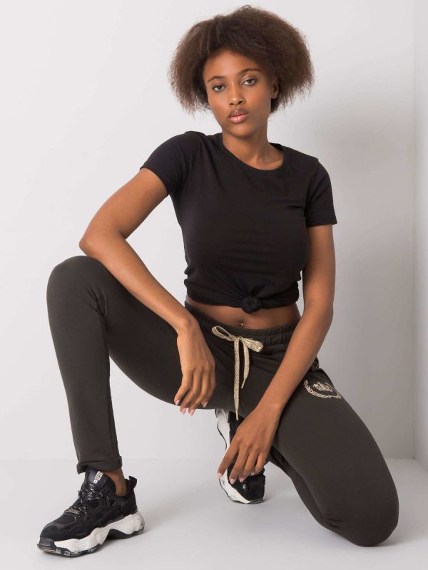 Dark khaki sweatpants Sidonie