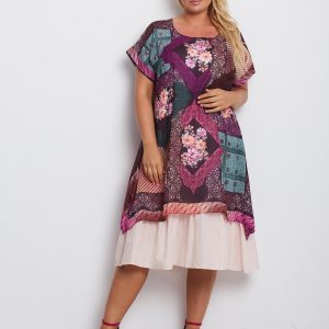 Purple Massachusetts Plus Size Dress