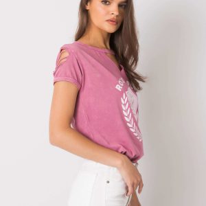 Dirty pink t-shirt with print Willow