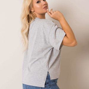 Grey T-shirt plus size Juanita RUE PARIS