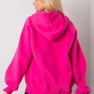 Fuchsia padded sweatshirt Dina