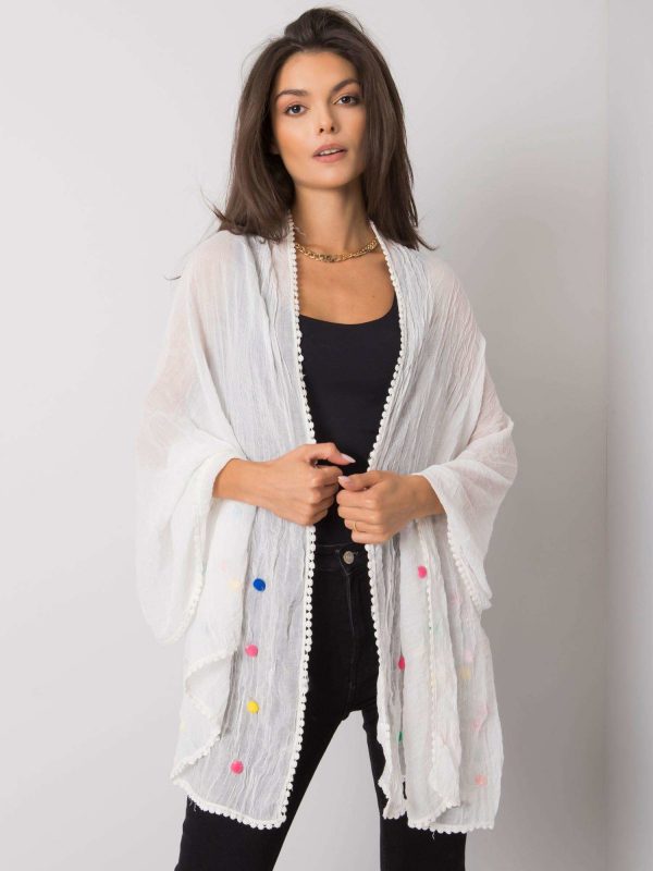 White Women's Viscose Wrap