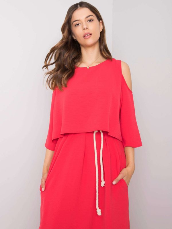 Gilbert's raspberry maxi dress RUE PARIS