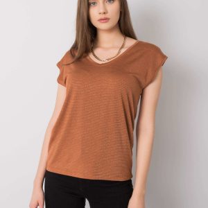 Brown striped blouse Giselle RUE PARIS