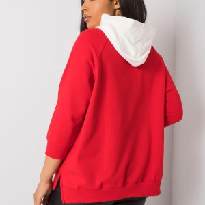 Red Plus Size Hoodie Patrina