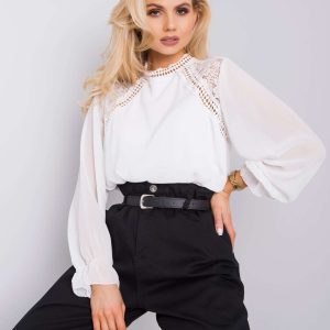 White blouse with lace Abeni