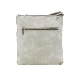 Grey Women's Shoulder Bag in Eco Leather