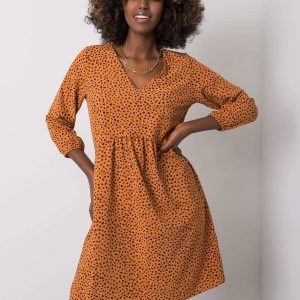 Bruna RUE PARIS light brown dress