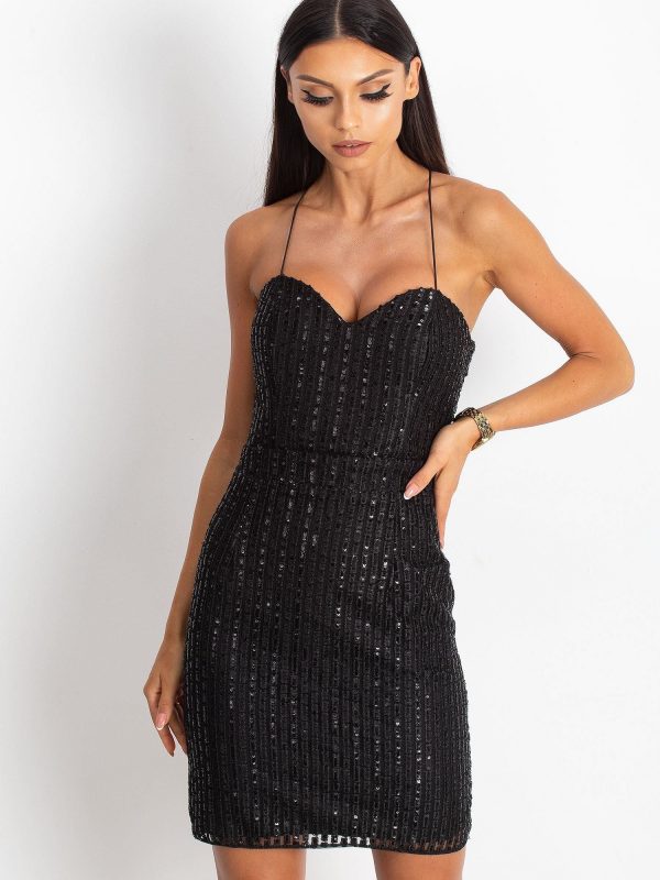 Black Sequin Dress