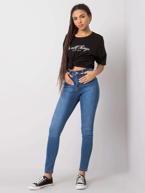 Blue skinny jeans pants Gianna RUE PARIS