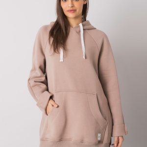 Dark beige kangaroo sweatshirt Arno RUE PARIS