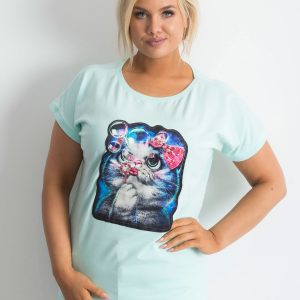 Mint t-shirt Adorable PLUS SIZE