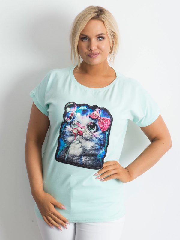 Mint t-shirt Adorable PLUS SIZE