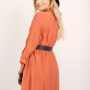 RUE PARIS Brick dress Cindy