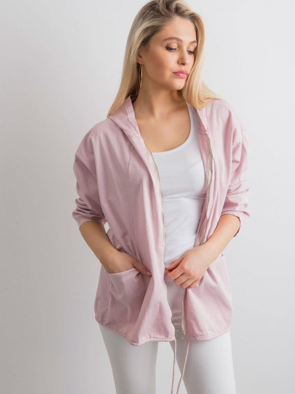 Lightweight women's jacket dirty pink