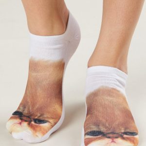 Cat Print Footwear Socks