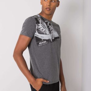 Dark Grey Kendrick Cotton T-Shirt