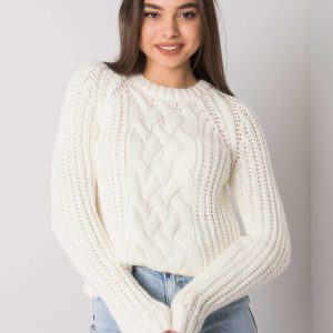 Ecru sweater with braids Belfast RUE PARIS