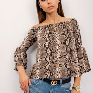 Beige and black blouse Iguana