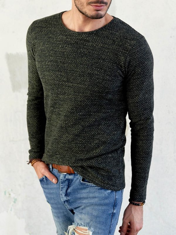 Men's khaki sweater