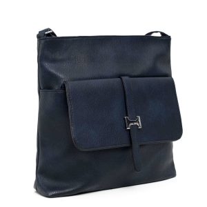 Navy blue flip bag