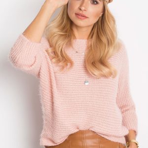 RUE PARIS Pink Sweater Delight