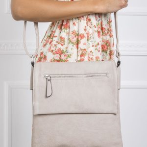 Beige Eco Leather Messenger