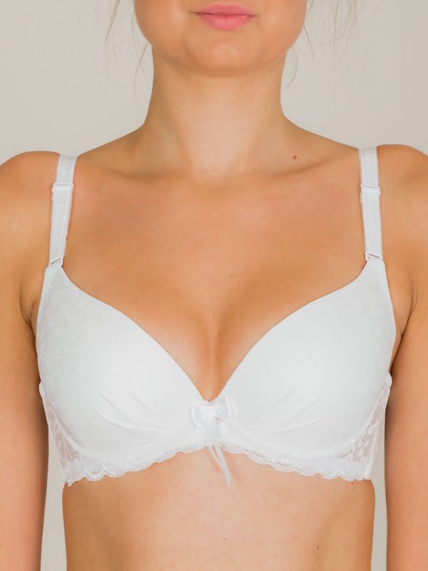 INTIMIDAO Ecru Push Up Bra