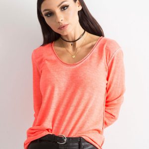 Fluo Peach Blouse for Women