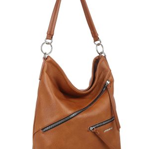 LUIGISANTO light brown hobo bag