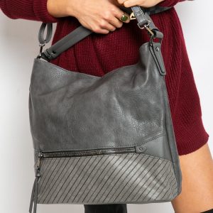 Grey Shoulder Bag