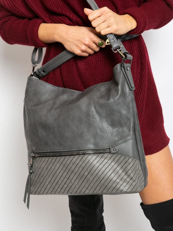 Grey Shoulder Bag