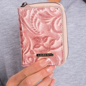 Salmon Small Leather Wallet