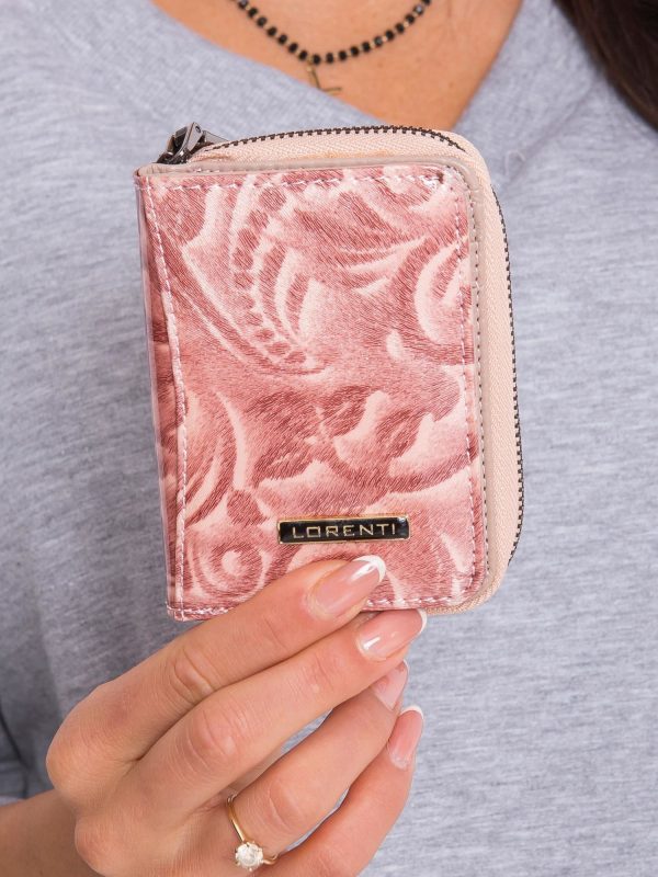 Salmon Small Leather Wallet