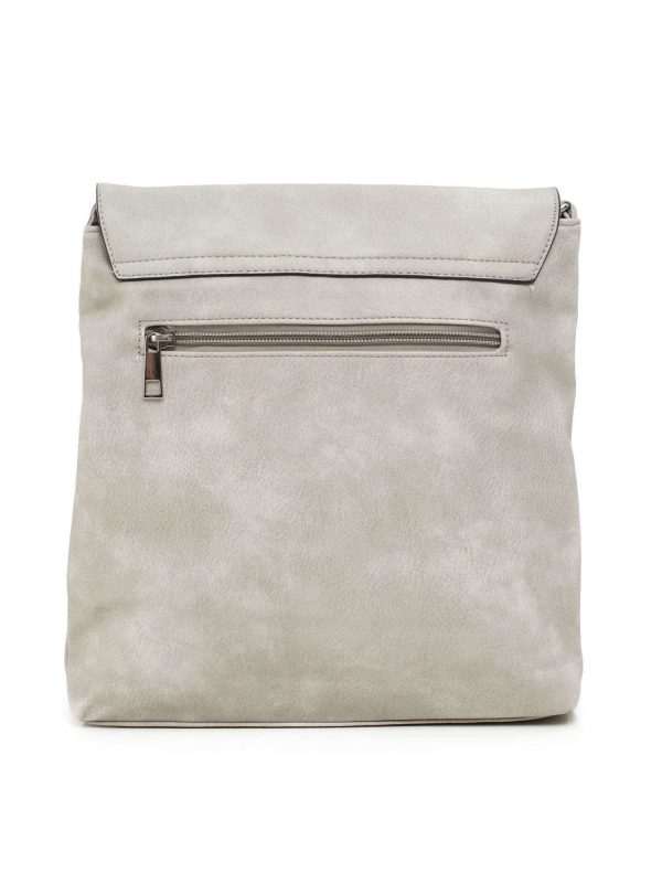 Light Grey Lapel Handbag