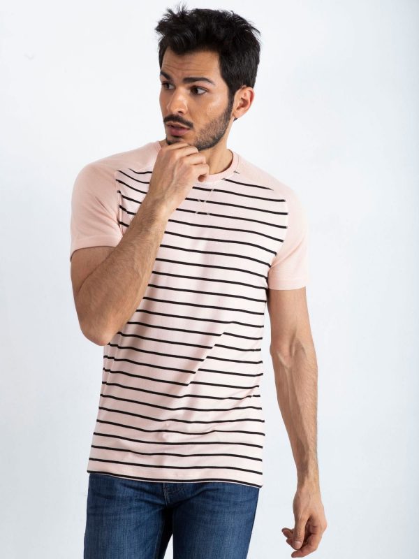 Pink and black t-shirt for men Future