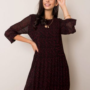 Burgundy and black Rosemary dress