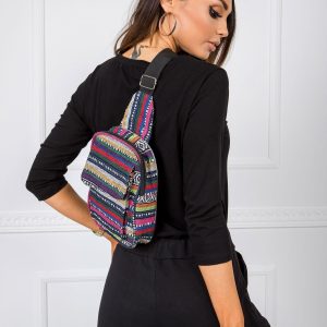 Purple-green pattern bag