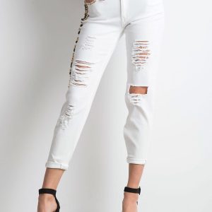 White Dropping Jeans