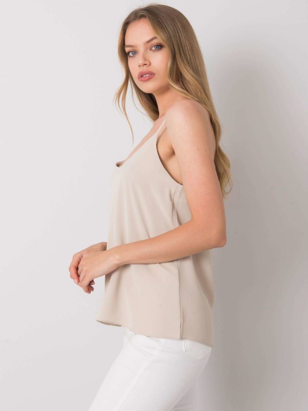 Beige Ladies Linda Strap Top