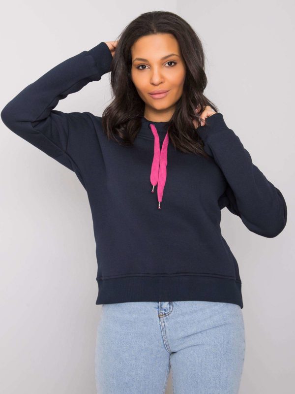 Everleigh RUE PARIS navy blue hoodie