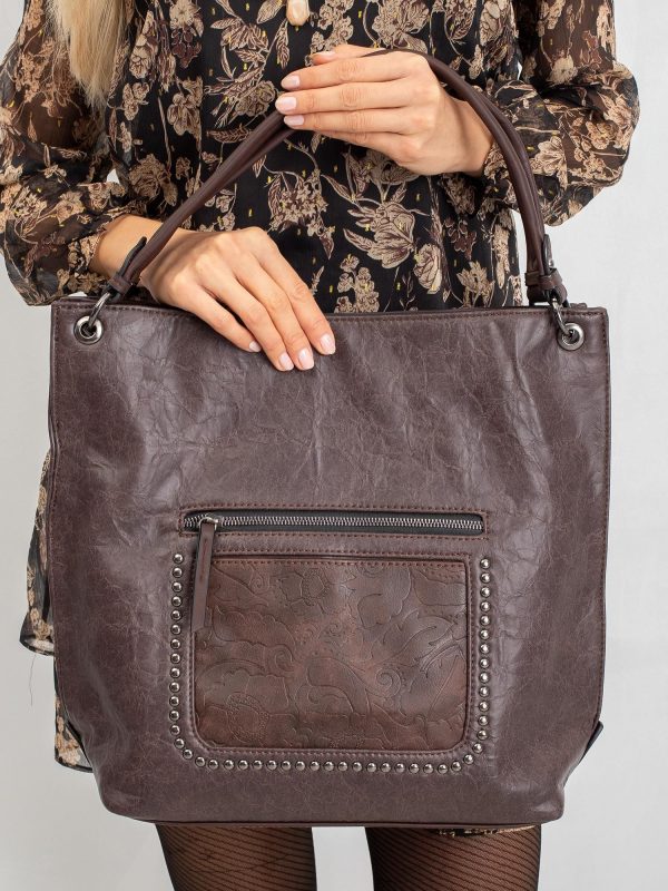 Dark brown women's handbag