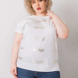 Mallory Cotton Plus Size White Blouse