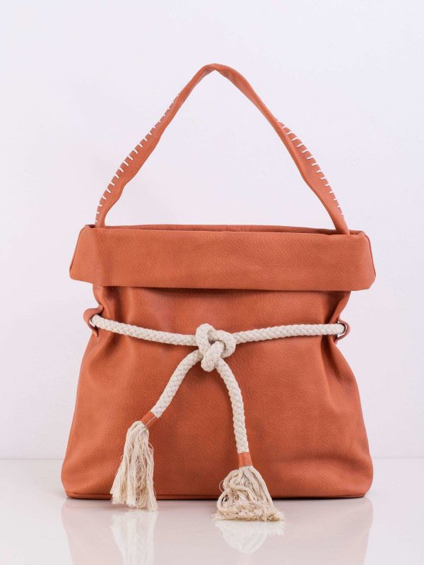 Orange bag with binding