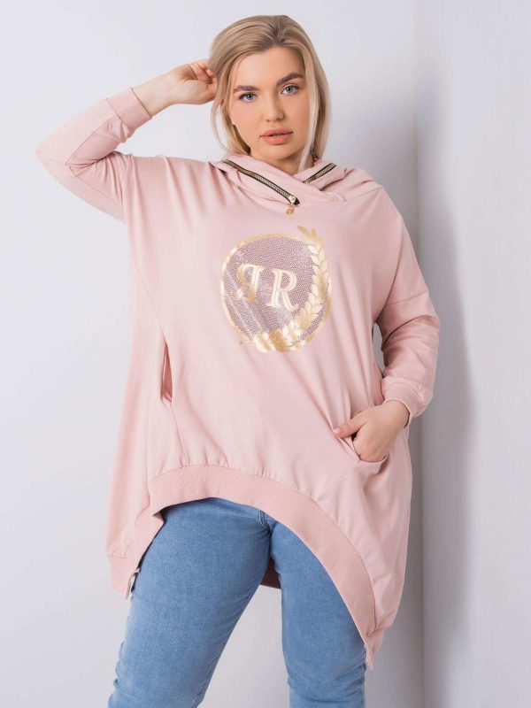 Dirty Pink Plus Size Hoodie Fantasy